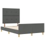 Estructura de Cama Gris Oscuro 120x190 cm Tela de , Camas y somieres - Ref: Foro24-3344712, Precio: 173,32 €, Descuento: %