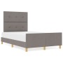 Cama Taupe 120x200 cm Tela de , Camas y somieres - Ref: Foro24-3344722, Precio: 176,04 €, Descuento: %