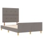 Cama Taupe 120x200 cm Tela de , Camas y somieres - Ref: Foro24-3344722, Precio: 176,04 €, Descuento: %