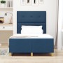 Estructura de Cama Azul 120x200 cm Tela by , Beds and slatted bases - Ref: Foro24-3344724, Price: 176,50 €, Discount: %