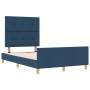 Estructura de Cama Azul 120x200 cm Tela by , Beds and slatted bases - Ref: Foro24-3344724, Price: 176,50 €, Discount: %