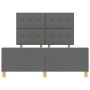 Estructura de Cama Gris Oscuro 140x200 cm de Tela de , Camas y somieres - Ref: Foro24-3344733, Precio: 221,07 €, Descuento: %