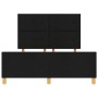 Estructura de cama Negra 140x200 cm de tela by , Beds and slatted bases - Ref: Foro24-3344734, Price: 221,26 €, Discount: %