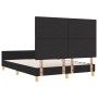 Estructura de cama Negra 140x200 cm de tela by , Beds and slatted bases - Ref: Foro24-3344734, Price: 221,26 €, Discount: %