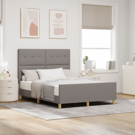 Estructura de Cama Taupe 140x200 cm Tela von , Betten und Lattenroste - Ref: Foro24-3344736, Preis: 220,52 €, Rabatt: %