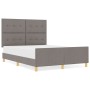 Estructura de Cama Taupe 140x200 cm Tela von , Betten und Lattenroste - Ref: Foro24-3344736, Preis: 220,52 €, Rabatt: %
