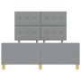 Cama Gris Claro 160x200 cm Tela de , Camas y somieres - Ref: Foro24-3344739, Precio: 219,22 €, Descuento: %