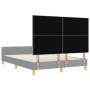 Cama Gris Claro 160x200 cm Tela de , Camas y somieres - Ref: Foro24-3344739, Precio: 219,22 €, Descuento: %