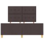 Estructura de Cama Marrón Oscuro 160x200 cm Tela by , Beds and slatted bases - Ref: Foro24-3344742, Price: 230,83 €, Discount: %