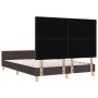 Estructura de Cama Marrón Oscuro 160x200 cm Tela by , Beds and slatted bases - Ref: Foro24-3344742, Price: 230,83 €, Discount: %