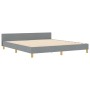 Estructura de Cama Gris Claro 180x200 cm Tela by , Beds and slatted bases - Ref: Foro24-3344746, Price: 252,72 €, Discount: %