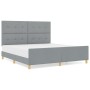 Estructura de Cama Gris Claro 180x200 cm Tela by , Beds and slatted bases - Ref: Foro24-3344746, Price: 252,72 €, Discount: %