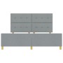 Estructura de Cama Gris Claro 180x200 cm Tela by , Beds and slatted bases - Ref: Foro24-3344746, Price: 252,72 €, Discount: %