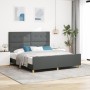 Cama Gris Oscuro 180x200 cm Tela by , Beds and slatted bases - Ref: Foro24-3344747, Price: 241,95 €, Discount: %