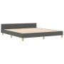 Cama Gris Oscuro 180x200 cm Tela by , Beds and slatted bases - Ref: Foro24-3344747, Price: 241,95 €, Discount: %