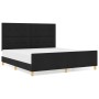 Estructura de Cama Negra 180x200 cm de Tela by , Beds and slatted bases - Ref: Foro24-3344748, Price: 240,74 €, Discount: %