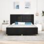 Estructura de Cama Negra 180x200 cm de Tela by , Beds and slatted bases - Ref: Foro24-3344748, Price: 240,74 €, Discount: %