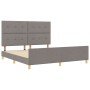 Estructura de Cama Taupe 180x200 cm Tela by , Beds and slatted bases - Ref: Foro24-3344750, Price: 242,07 €, Discount: %