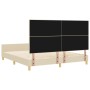 Estructura de Cama Crema 180x200 cm Tela by , Beds and slatted bases - Ref: Foro24-3344751, Price: 256,91 €, Discount: %