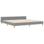 Estructura de Cama Gris Claro 200x200 cm Tela von , Betten und Lattenroste - Ref: Foro24-3344753, Preis: 256,53 €, Rabatt: %