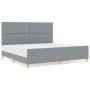 Estructura de Cama Gris Claro 200x200 cm Tela von , Betten und Lattenroste - Ref: Foro24-3344753, Preis: 256,53 €, Rabatt: %