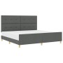 Marco de Cama Gris Oscuro 200x200 cm Tela