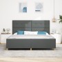 Marco de Cama Gris Oscuro 200x200 cm Tela