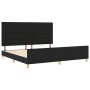 Cama Negra 200x200 cm de Tela de , Camas y somieres - Ref: Foro24-3344755, Precio: 255,37 €, Descuento: %