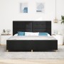 Cama Negra 200x200 cm de Tela de , Camas y somieres - Ref: Foro24-3344755, Precio: 255,37 €, Descuento: %