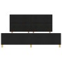 Cama Negra 200x200 cm de Tela de , Camas y somieres - Ref: Foro24-3344755, Precio: 255,37 €, Descuento: %