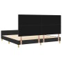 Cama Negra 200x200 cm de Tela de , Camas y somieres - Ref: Foro24-3344755, Precio: 255,37 €, Descuento: %