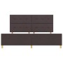 Estructura de cama en marrón oscuro 200x200 cm de tela von , Betten und Lattenroste - Ref: Foro24-3344756, Preis: 269,66 €, R...