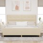 Cama Crema 200x200 cm en Tela von , Betten und Lattenroste - Ref: Foro24-3344758, Preis: 256,35 €, Rabatt: %
