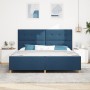 Estructura de Cama Azul 200x200 cm de Tela de , Camas y somieres - Ref: Foro24-3344759, Precio: 239,79 €, Descuento: %