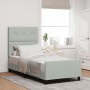 Estructura de Cama de Terciopelo Gris Claro 80x200 cm by , Beds and slatted bases - Ref: Foro24-3344903, Price: 149,98 €, Dis...
