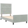 Estructura de Cama de Terciopelo Gris Claro 80x200 cm by , Beds and slatted bases - Ref: Foro24-3344903, Price: 149,98 €, Dis...
