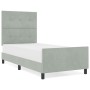 Estructura de Cama de Terciopelo Gris Claro 80x200 cm by , Beds and slatted bases - Ref: Foro24-3344903, Price: 149,98 €, Dis...