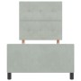 Estructura de Cama de Terciopelo Gris Claro 80x200 cm by , Beds and slatted bases - Ref: Foro24-3344903, Price: 149,98 €, Dis...
