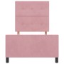 Estructura de cama de terciopelo rosa 80x200 cm by , Beds and slatted bases - Ref: Foro24-3344908, Price: 148,85 €, Discount: %