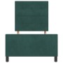 Estructura de Cama de Terciopelo Verde Oscuro 100x200 cm by , Beds and slatted bases - Ref: Foro24-3344924, Price: 146,68 €, ...