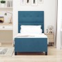 Estructura de Cama Azul Oscuro 100x200 cm Terciopelo by , Beds and slatted bases - Ref: Foro24-3344925, Price: 139,40 €, Disc...