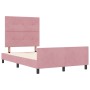 Cama Rosa 120x190 cm Terciopelo de , Camas y somieres - Ref: Foro24-3344932, Precio: 187,91 €, Descuento: %