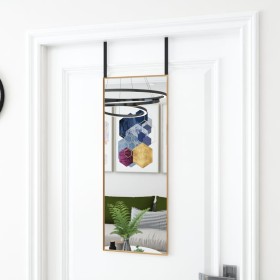 Türspiegel aus schwarzem Glas und Aluminium, 30 x 80 cm von vidaXL, Spiegel - Ref: Foro24-327413, Preis: 31,44 €, Rabatt: %