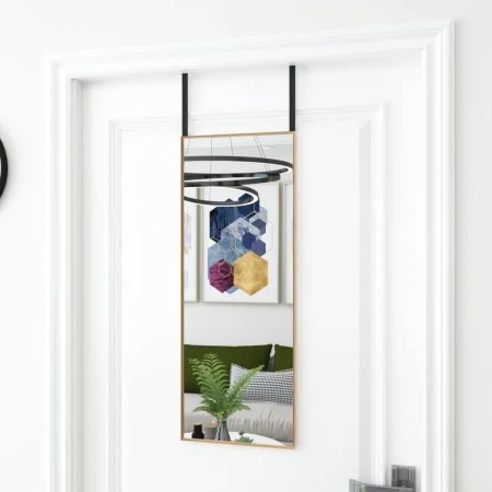 Black glass and aluminum door mirror 30x80 cm by vidaXL, Mirrors - Ref: Foro24-327413, Price: 33,12 €, Discount: %