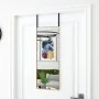 Black glass and aluminum door mirror 30x80 cm by vidaXL, Mirrors - Ref: Foro24-327413, Price: 33,12 €, Discount: %