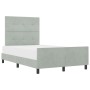 Estructura de Cama de Terciopelo Gris Claro 120x200 cm by , Beds and slatted bases - Ref: Foro24-3344933, Price: 173,47 €, Di...