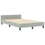 Estructura de Cama de Terciopelo Gris Claro 120x200 cm by , Beds and slatted bases - Ref: Foro24-3344933, Price: 173,47 €, Di...