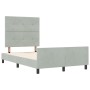 Estructura de Cama de Terciopelo Gris Claro 120x200 cm by , Beds and slatted bases - Ref: Foro24-3344933, Price: 173,47 €, Di...