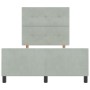 Estructura de Cama de Terciopelo Gris Claro 120x200 cm by , Beds and slatted bases - Ref: Foro24-3344933, Price: 173,47 €, Di...