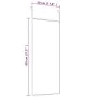 Black glass and aluminum door mirror 30x80 cm by vidaXL, Mirrors - Ref: Foro24-327413, Price: 33,12 €, Discount: %